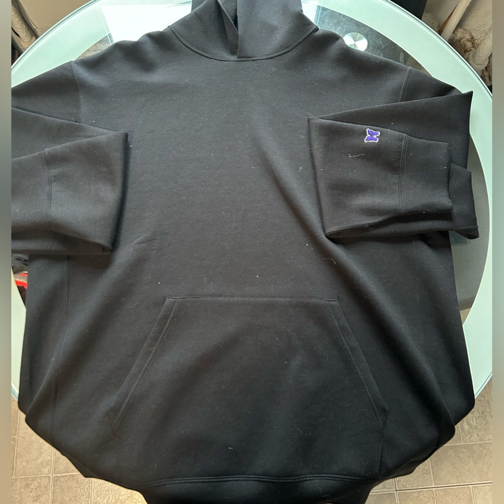 Needles all black oversized fit hoodie💎